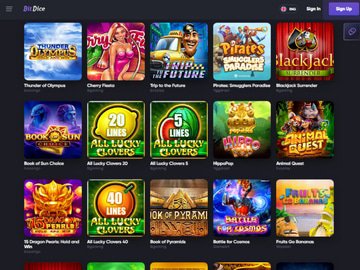 aperçu de jeux BitDice Casino