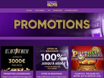 aperçu de jeux Majestic Slots Casino