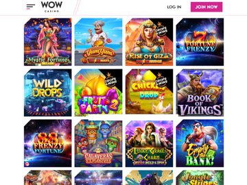 aperçu de jeux Wow Casino