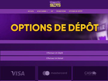 banque Majestic Slots Casino